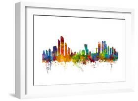 Abu Dhabi Skyline-Michael Tompsett-Framed Art Print