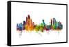 Abu Dhabi Skyline-Michael Tompsett-Framed Stretched Canvas