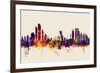 Abu Dhabi Skyline-Michael Tompsett-Framed Art Print