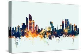 Abu Dhabi Skyline-Michael Tompsett-Stretched Canvas