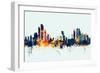 Abu Dhabi Skyline-Michael Tompsett-Framed Art Print