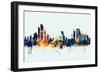 Abu Dhabi Skyline-Michael Tompsett-Framed Premium Giclee Print