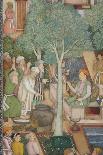 Detail from Emperor Jahangir with Holy Men in a Garden, C.1615-Abu'l Hasan-Stretched Canvas