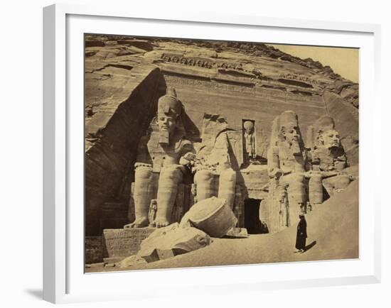 Abu Simbel Temple, 1850's-Science Source-Framed Giclee Print