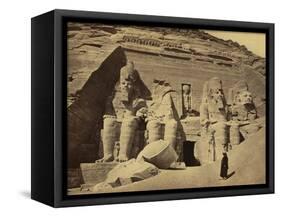 Abu Simbel Temple, 1850's-Science Source-Framed Stretched Canvas