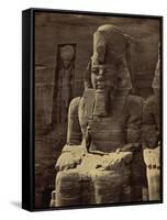 Abu Simbel Temple, 1850's-Science Source-Framed Stretched Canvas