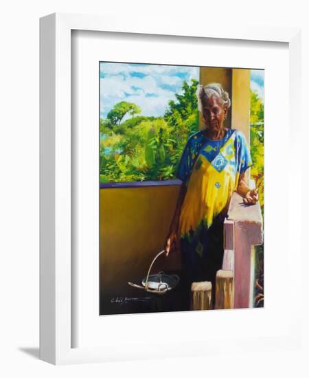 Abuela  2018  (oil on linen)-Colin Bootman-Framed Giclee Print