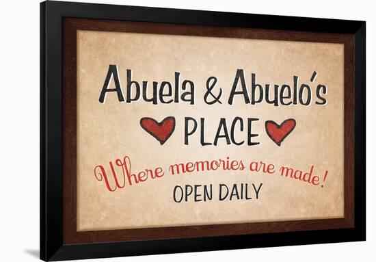 Abuela and Abuelo's Place-null-Framed Poster