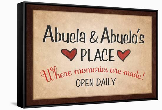 Abuela and Abuelo's Place-null-Framed Stretched Canvas