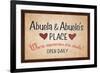 Abuela and Abuelo's Place-null-Framed Art Print