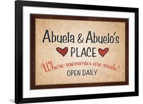 Abuela and Abuelo's Place-null-Framed Art Print