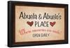 Abuela and Abuelo's Place-null-Framed Poster
