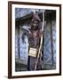 Abui Tribal Headhunter in Warrior Dress, Alor Island, Eastern Area, Indonesia, Southeast Asia-Alison Wright-Framed Photographic Print