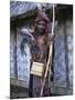 Abui Tribal Headhunter in Warrior Dress, Alor Island, Eastern Area, Indonesia, Southeast Asia-Alison Wright-Mounted Photographic Print