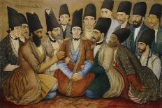 A Young Qajar Prince and His Entourage-Abul Hasan-Giclee Print