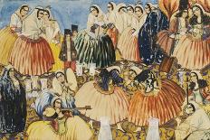 A Young Qajar Prince and His Entourage-Abul Hasan-Giclee Print