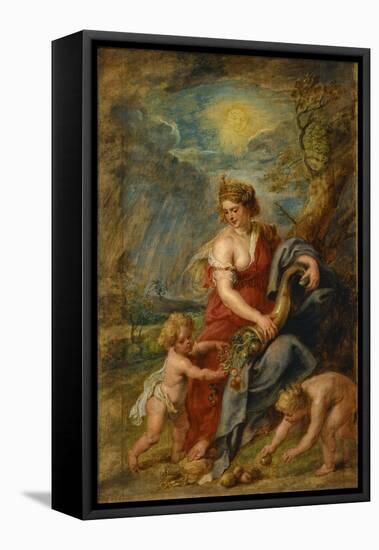 Abundance (Abundanti)-Peter Paul Rubens-Framed Stretched Canvas