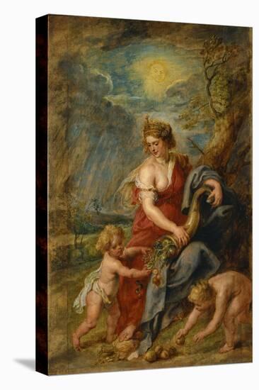 Abundance (Abundanti)-Peter Paul Rubens-Stretched Canvas