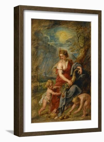 Abundance (Abundanti)-Peter Paul Rubens-Framed Giclee Print