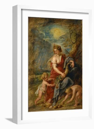 Abundance (Abundanti)-Peter Paul Rubens-Framed Giclee Print