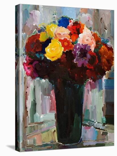 Abundant Bouquet-Hooshang Khorasani-Stretched Canvas