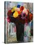Abundant Bouquet-Hooshang Khorasani-Stretched Canvas