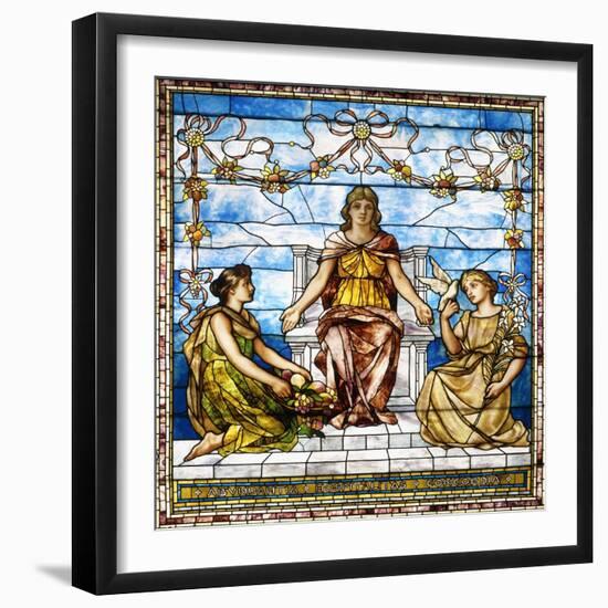 Abundantia, Hospitalitas, Concordia, C.1890-null-Framed Giclee Print