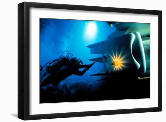 Abyss De James Cameron, 1989-null-Framed Photo