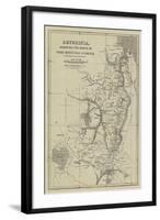 Abyssinia, Showing the Route of the British Forces-John Dower-Framed Giclee Print