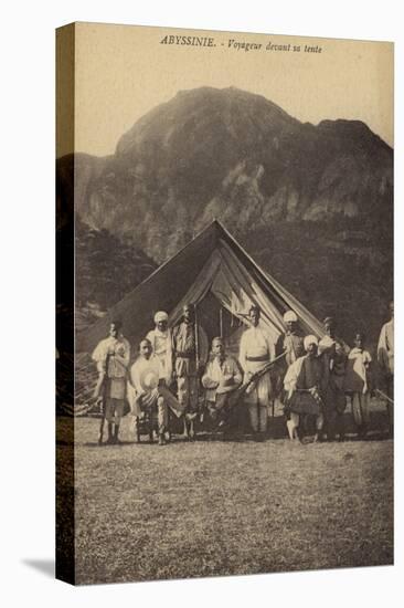 Abyssinia - Traveller in Front of His Tent-null-Stretched Canvas