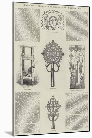 Abyssinian Church Furniture and Decoration-null-Mounted Giclee Print