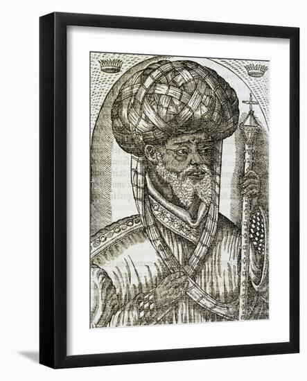 Abyssinian Priest, from Universal Cosmology-Andre Thevet-Framed Giclee Print