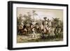 Abyssinian Soldiers Surrender to Army, Engraving by Jean Baptiste Adolphe Bayot-null-Framed Giclee Print