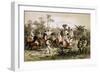 Abyssinian Soldiers Surrender to Army, Engraving by Jean Baptiste Adolphe Bayot-null-Framed Giclee Print