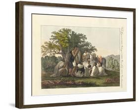 Abyssinians Resting During their Trip-null-Framed Giclee Print