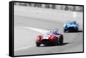 AC Cobra Racing Monterey Watercolor-NaxArt-Framed Stretched Canvas