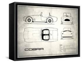 AC Cobra White-Mark Rogan-Framed Stretched Canvas