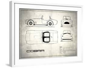 AC Cobra White-Mark Rogan-Framed Art Print