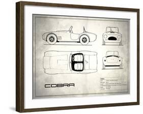 AC Cobra White-Mark Rogan-Framed Art Print