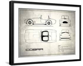 AC Cobra White-Mark Rogan-Framed Art Print