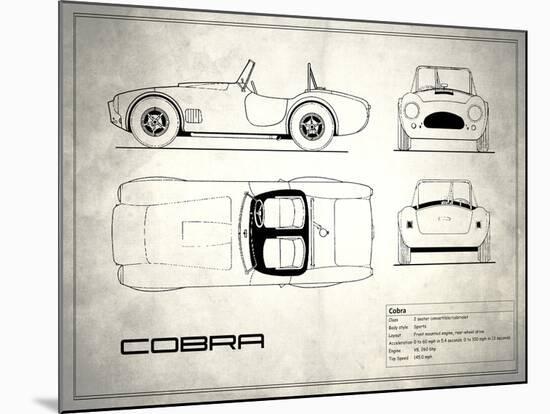 AC Cobra White-Mark Rogan-Mounted Art Print