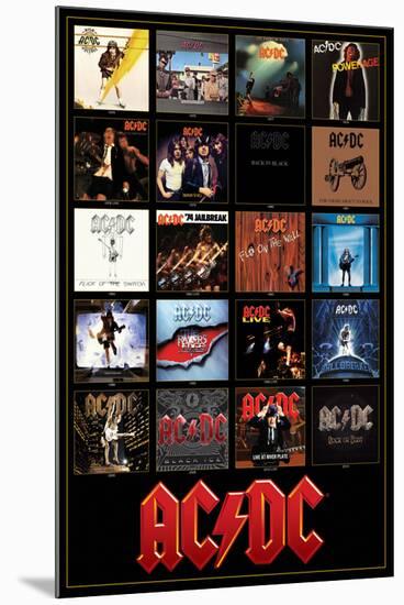 AC/DC Discography-null-Mounted Poster
