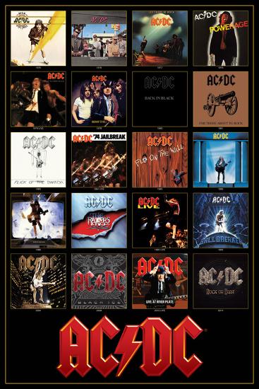 AC/DC Discography-null-Lamina Framed Poster