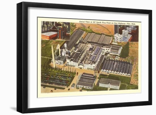 AC Spark Plug Factory, Flint, Michigan-null-Framed Art Print