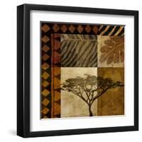 Acacia Sunrise I-Keith Mallett-Framed Art Print