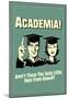 Academia Tasty Nuts From Hawaii Funny Retro Poster-null-Mounted Poster