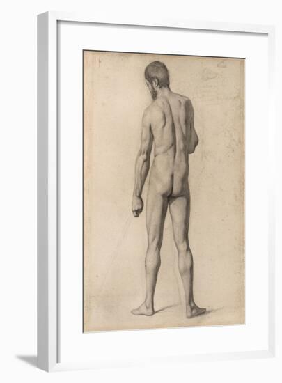 Academic Nude, Seen from the Back, 1862-Paul Cezanne-Framed Giclee Print