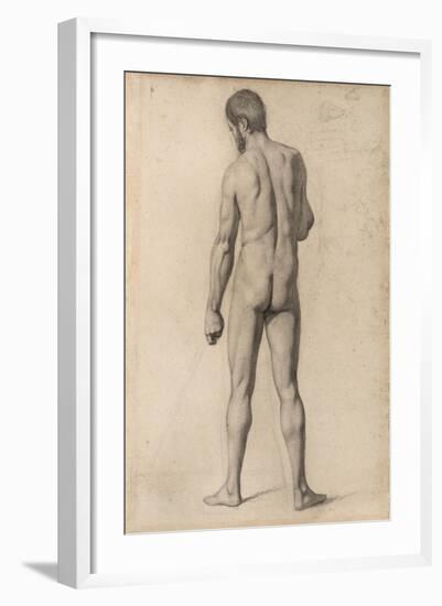 Academic Nude, Seen from the Back, 1862-Paul Cezanne-Framed Giclee Print