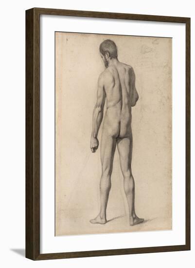 Academic Nude, Seen from the Back, 1862-Paul Cezanne-Framed Giclee Print
