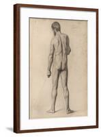 Academic Nude, Seen from the Back, 1862-Paul Cezanne-Framed Giclee Print